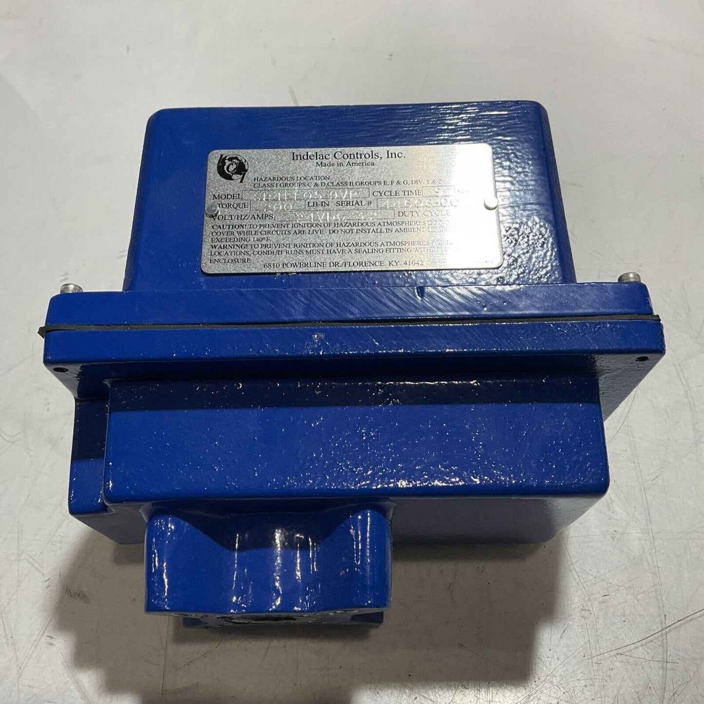 INDELAC CONTROLS SR4EF05-9VP 24VDC ACTUATOR TURQUE 9SEC/90 CYCLE TIME E3G