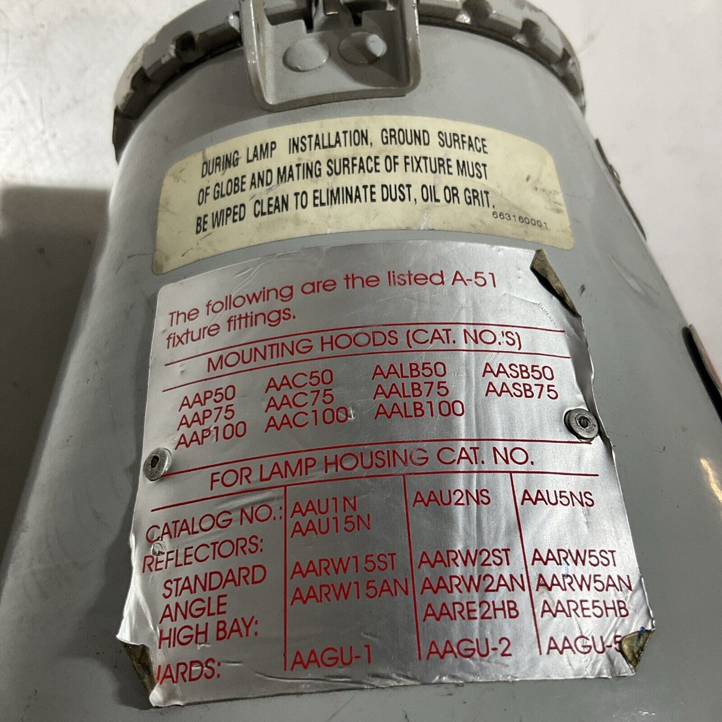 O-Z/GEDNEY XE200 EGS ELECTRICAL LAMP HAZARDOUS LOCATION EXPLOSION PROOF U3S