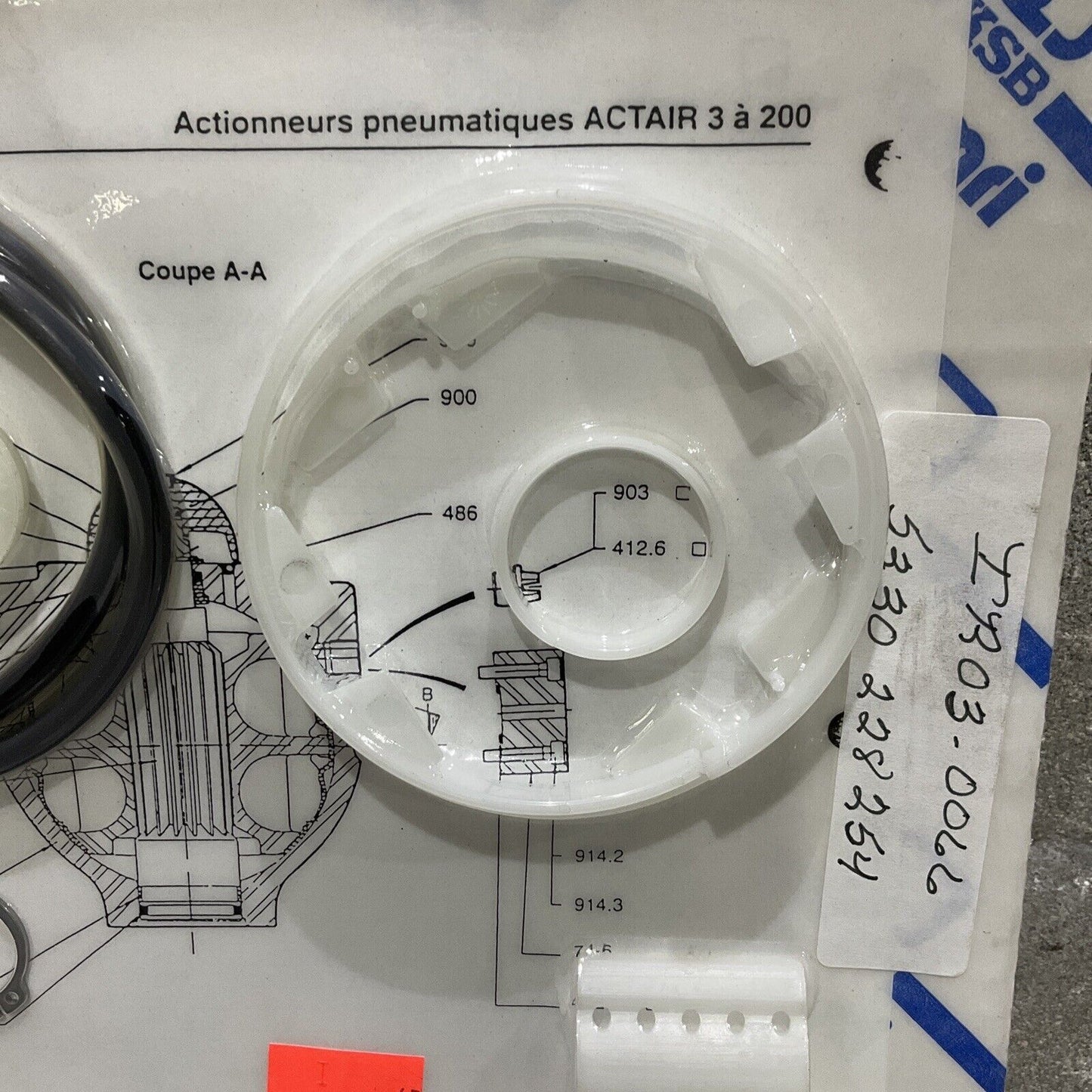 KSB AMRI ACTAIR 3 TO 200 3 TO 50 PNEUMATIC ACTUATOR O RING KIT 373