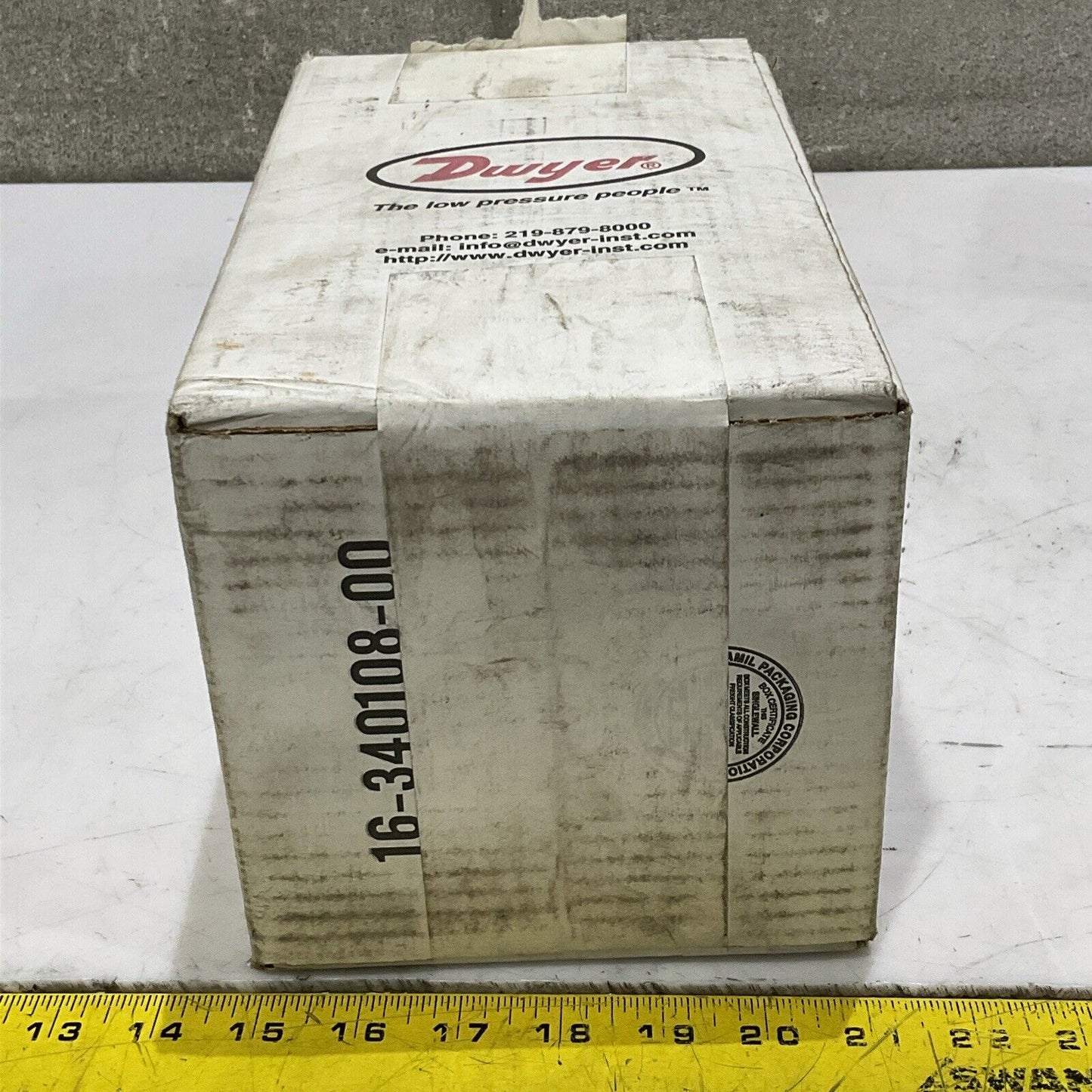 DWYER 43220 W03U CAPSU-PHOTOHELIC PRESSURE SWITCH/GAUGE 500 PSIG SERIES 43000 5W