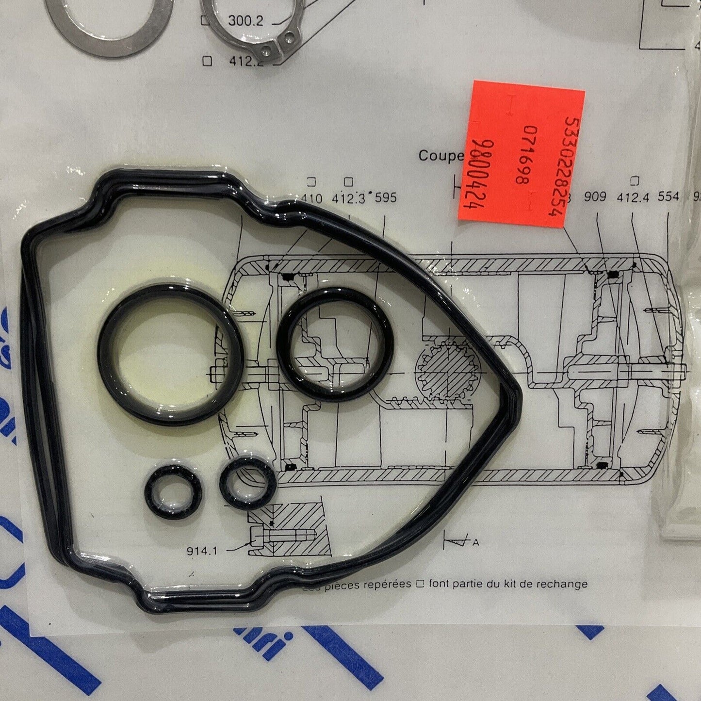 KSB AMRI ACTAIR 3 TO 200 3 TO 50 PNEUMATIC ACTUATOR O RING KIT 373