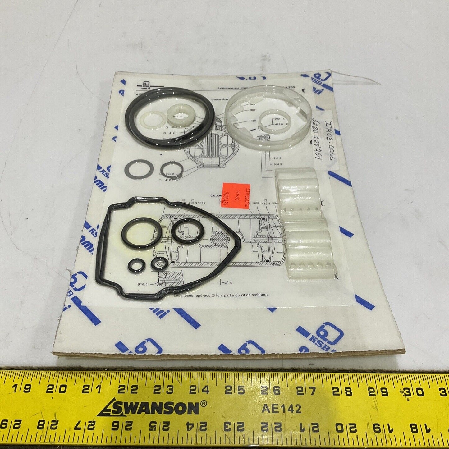 KSB AMRI ACTAIR 3 TO 200 3 TO 50 PNEUMATIC ACTUATOR O RING KIT 373