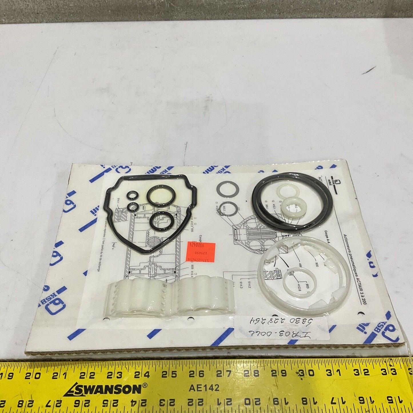 KSB AMRI ACTAIR 3 TO 200 3 TO 50 PNEUMATIC ACTUATOR O RING KIT 373