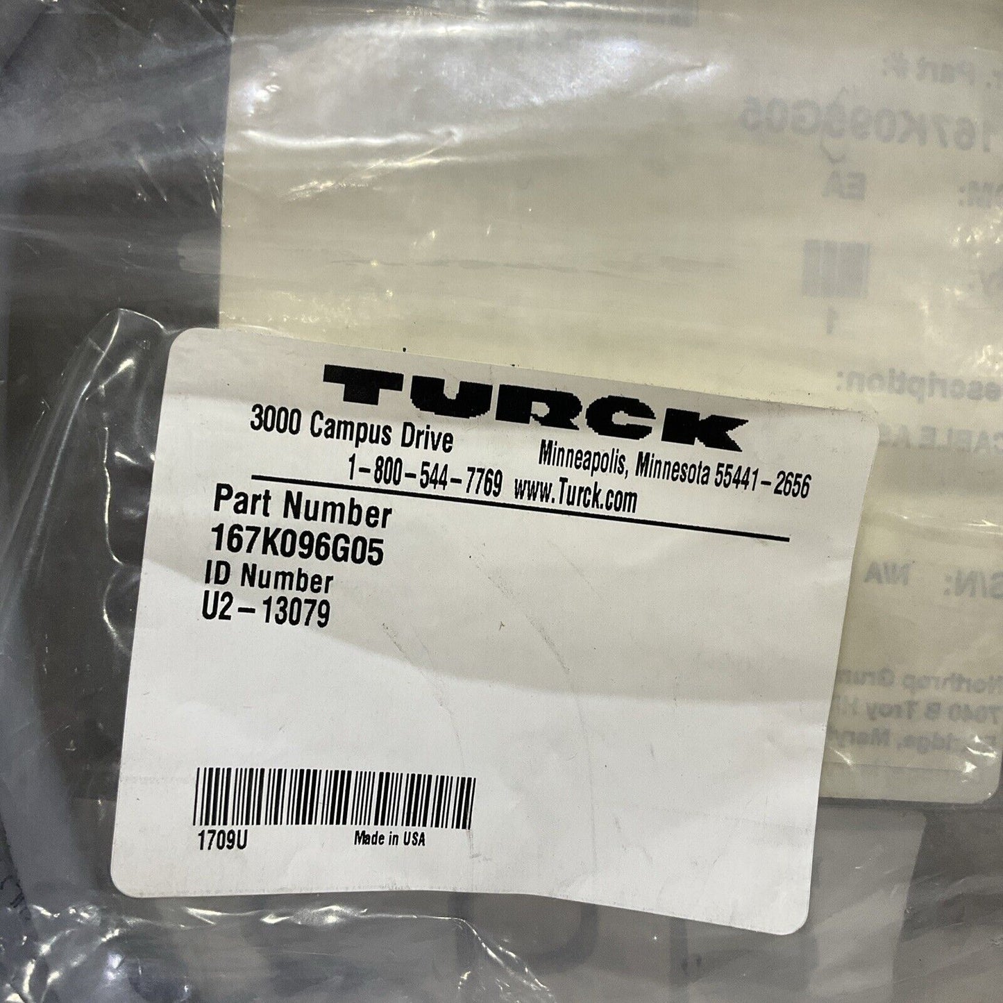 TURCK U2-13079 W3082 CAN BUS CABLE ASSEMBLY U3S
