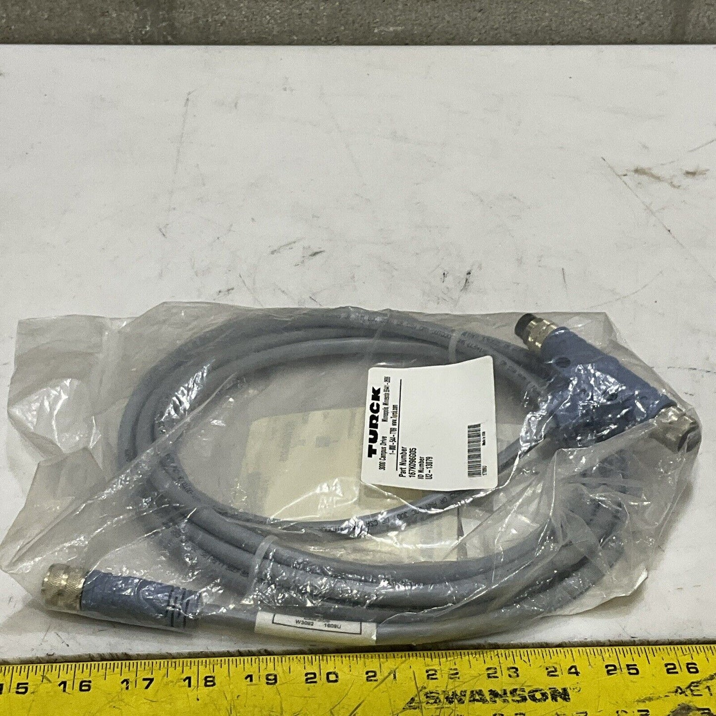 TURCK U2-13079 W3082 CAN BUS CABLE ASSEMBLY U3S