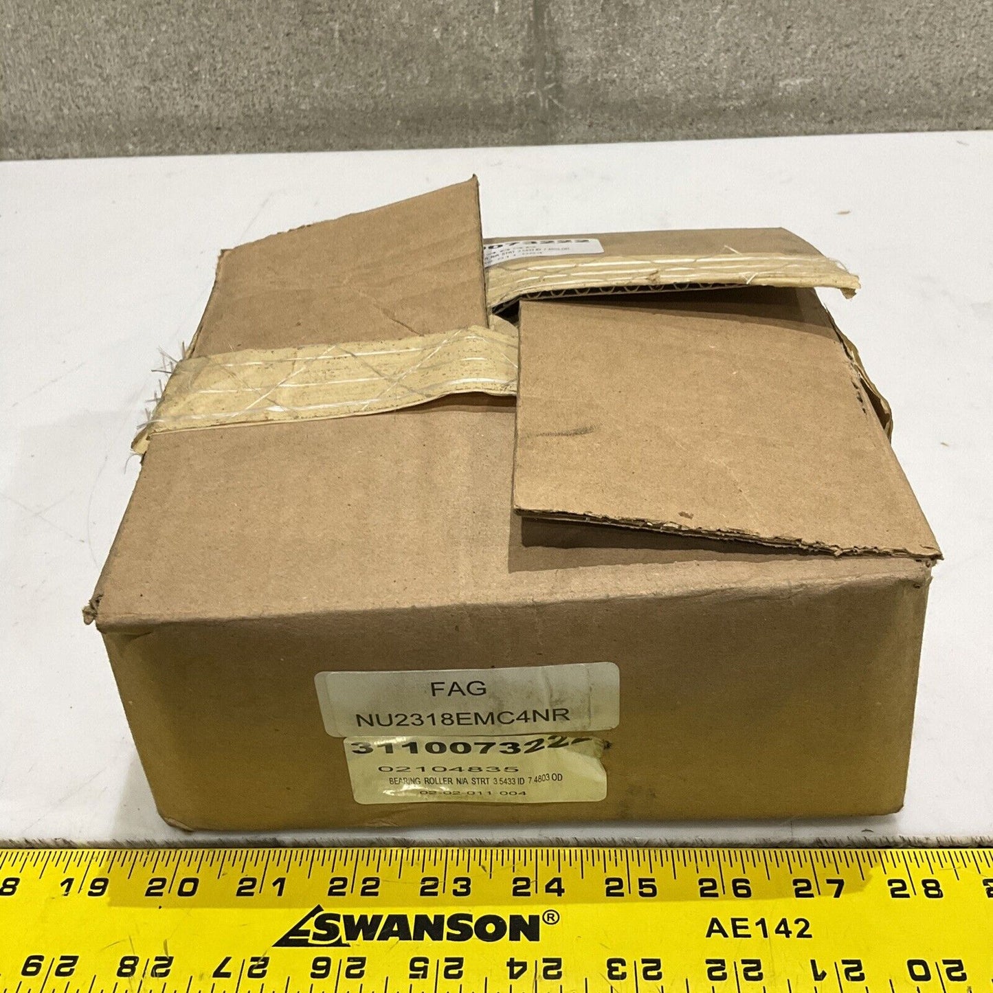 FAG NU2318E.M1C4 NU2318EMC4NGR CYL ROLLER BEARING 3.5433 ID 7.4803 OD 373