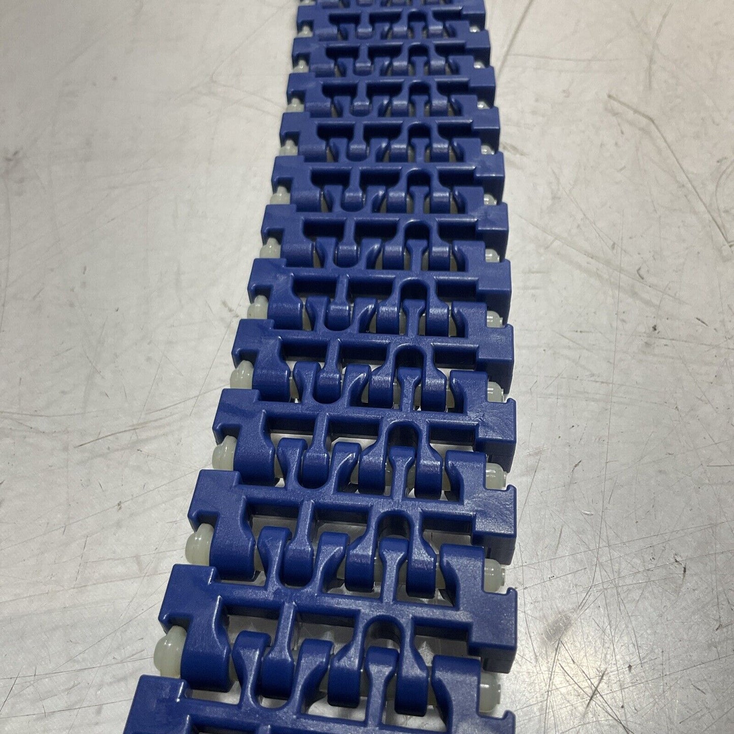 INTRALOX SER 1100 BLUE FLUSH GRID BELT TABBED L=1262 LOT OF 2 U3S