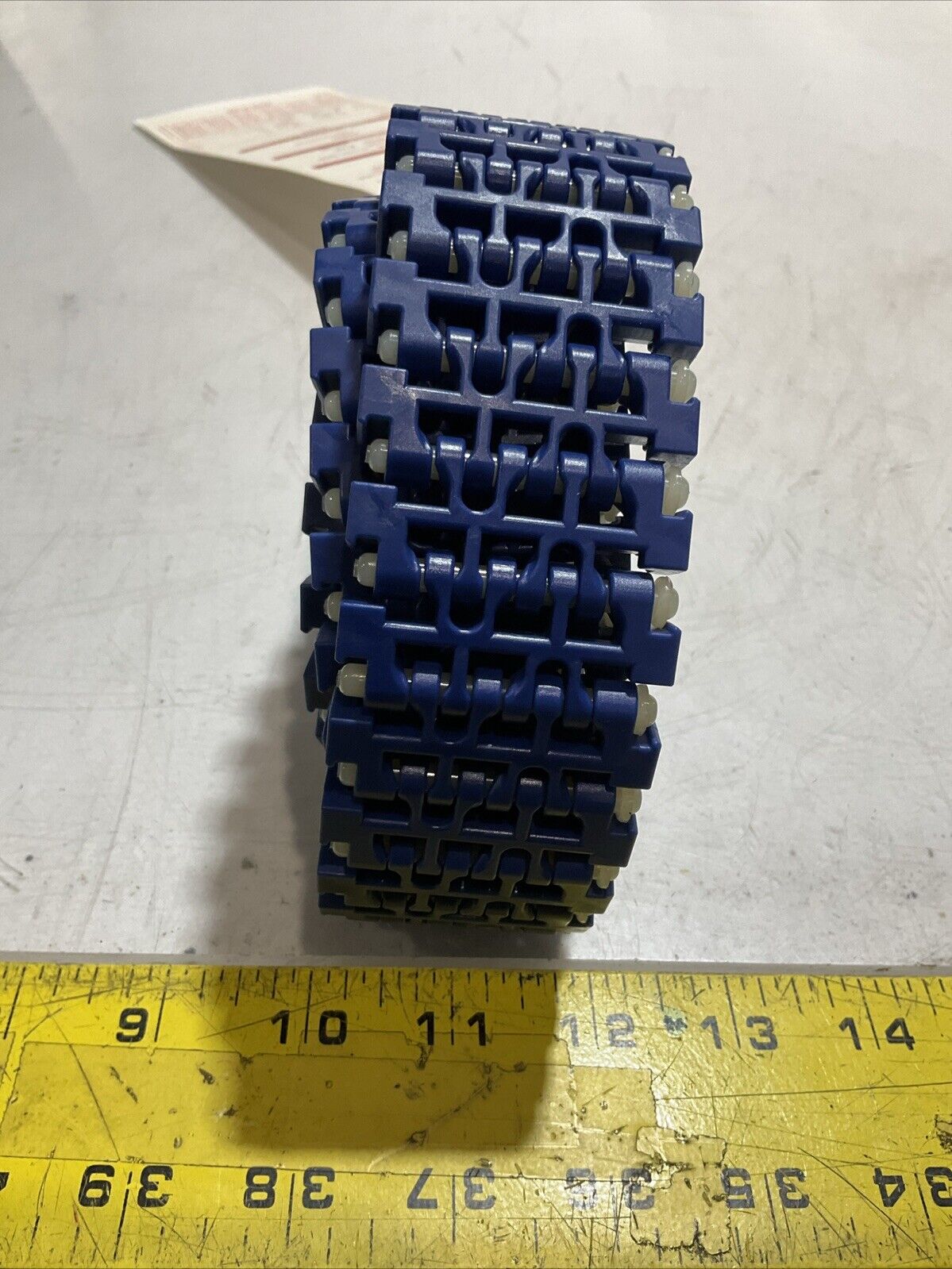 INTRALOX SER 1100 BLUE FLUSH GRID BELT TABBED L=1262 LOT OF 2 U3S
