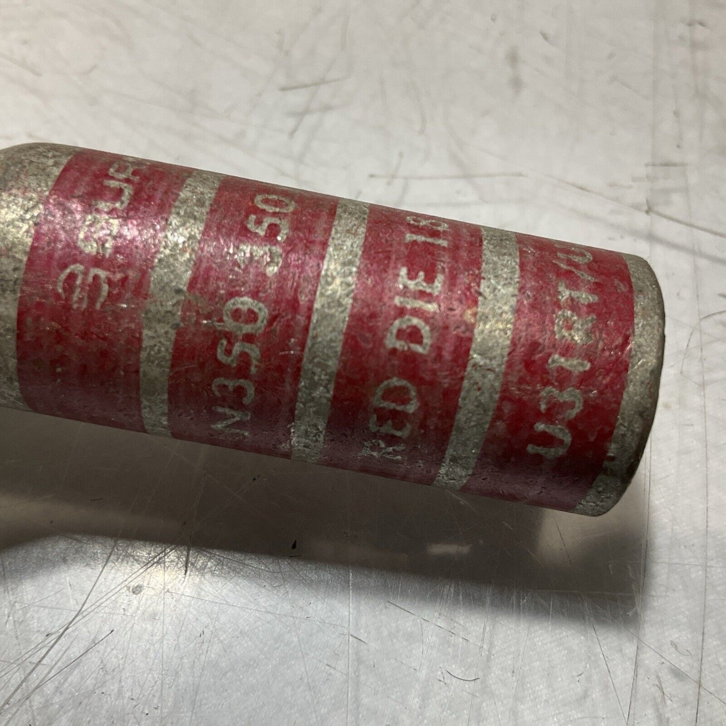 BURNDY N350 RED DIE 324/18 COMPRESSION LUG LOT OF 5 U3S