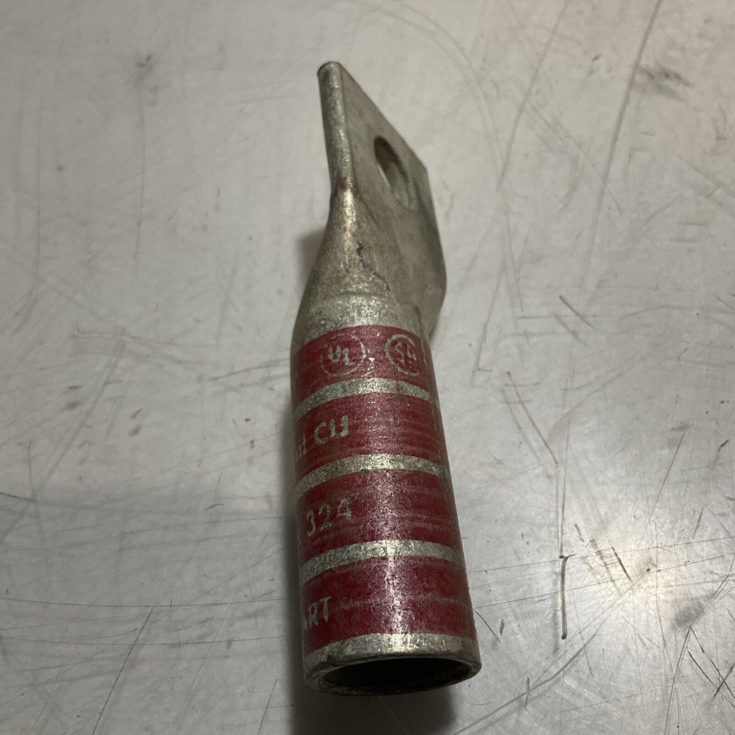 BURNDY N350 RED DIE 324/18 COMPRESSION LUG LOT OF 5 U3S