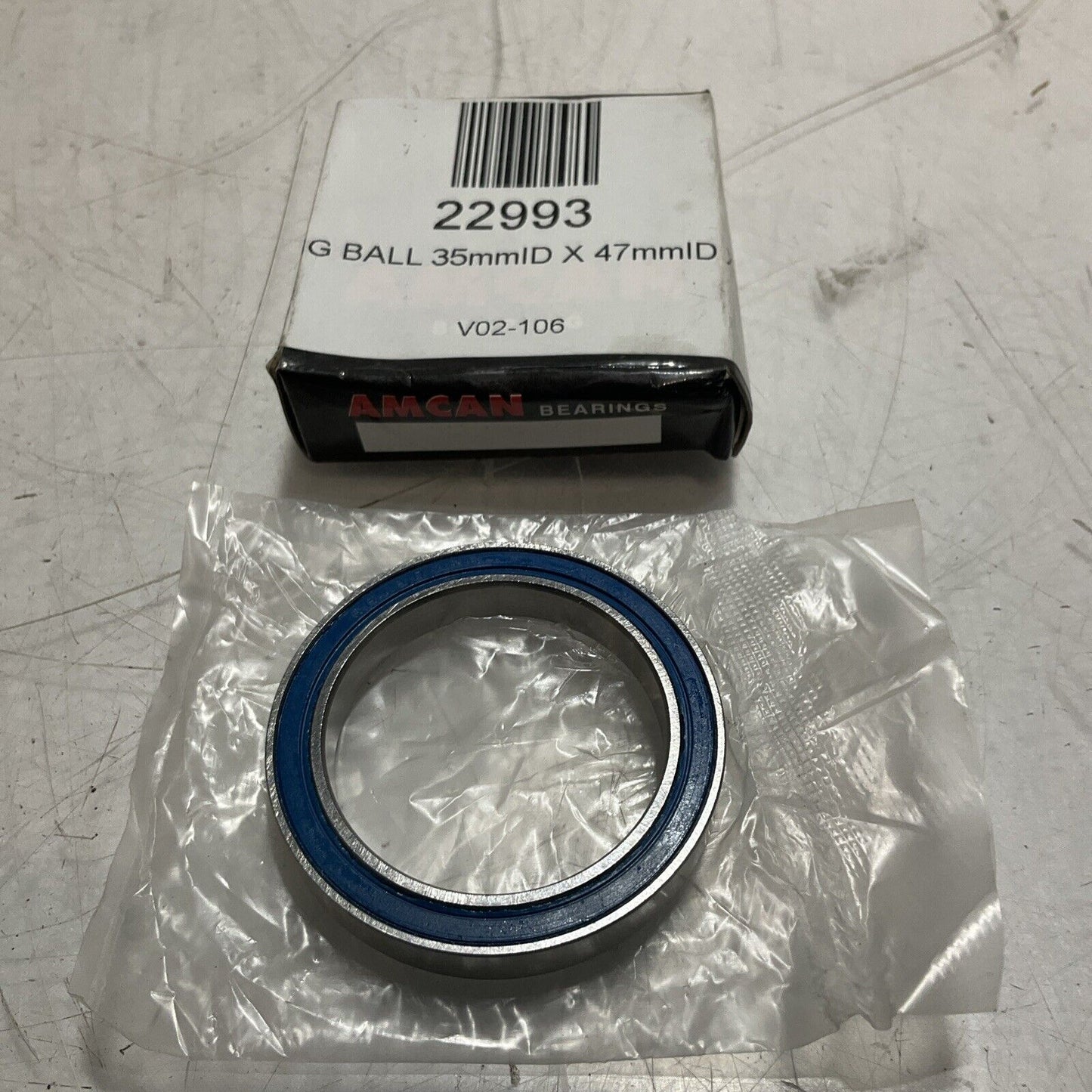AMCAN SS68072RS BLUE FM222 BALL BEARING LOT OF 4 E3G