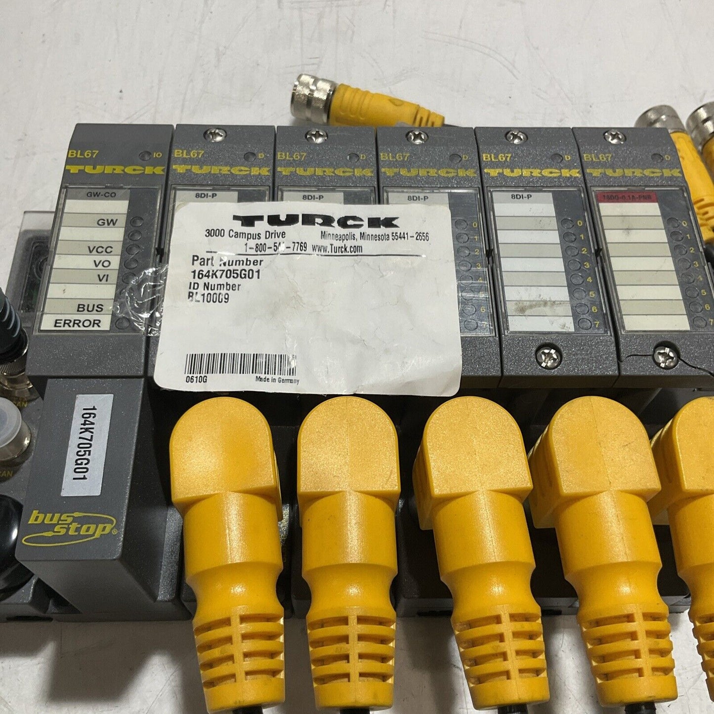 TURCK BL678D1-P 164K705G01 GW-CO 1600-.1A-PNR MODULAR ASSEMBLY U3S