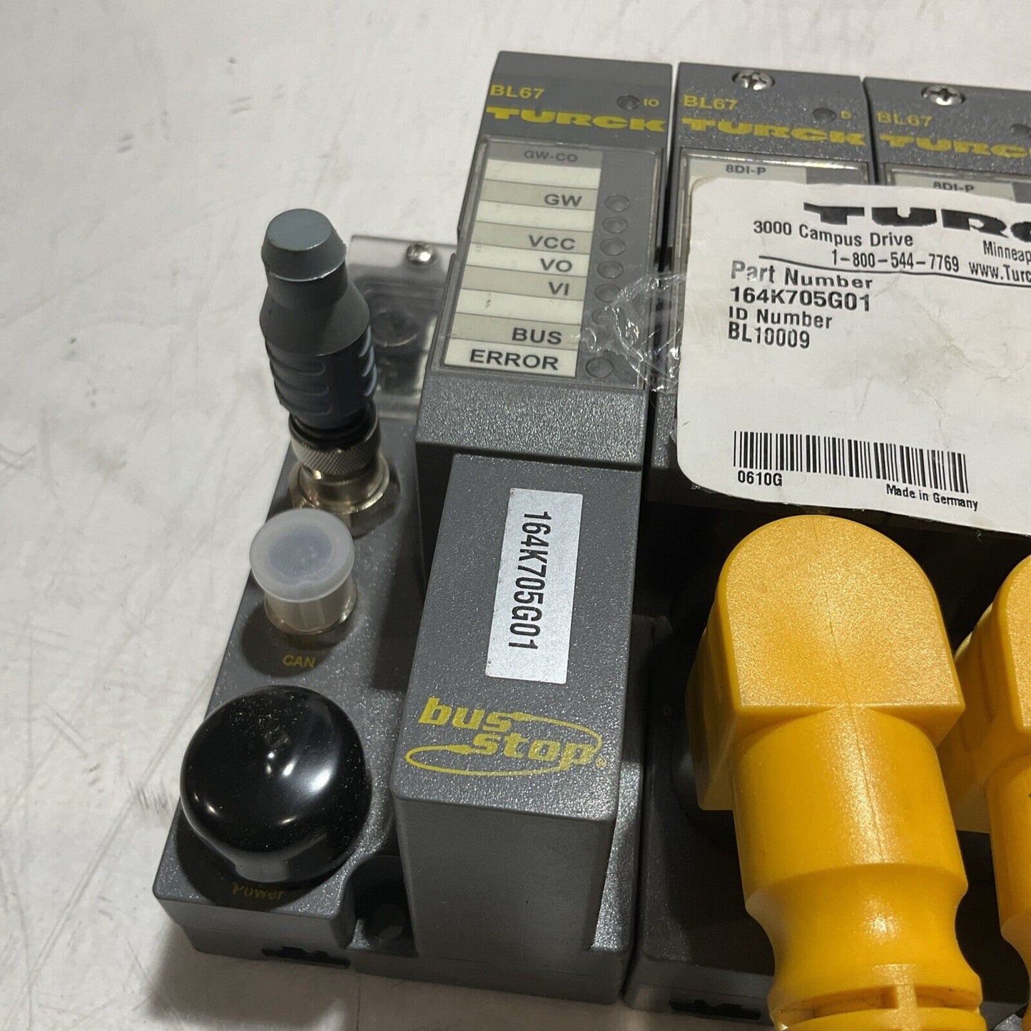 TURCK BL678D1-P 164K705G01 GW-CO 1600-.1A-PNR MODULAR ASSEMBLY U3S