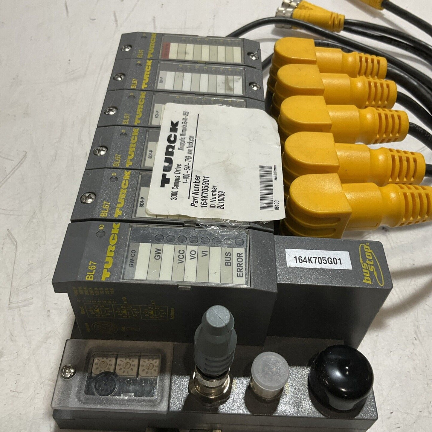 TURCK BL678D1-P 164K705G01 GW-CO 1600-.1A-PNR MODULAR ASSEMBLY U3S