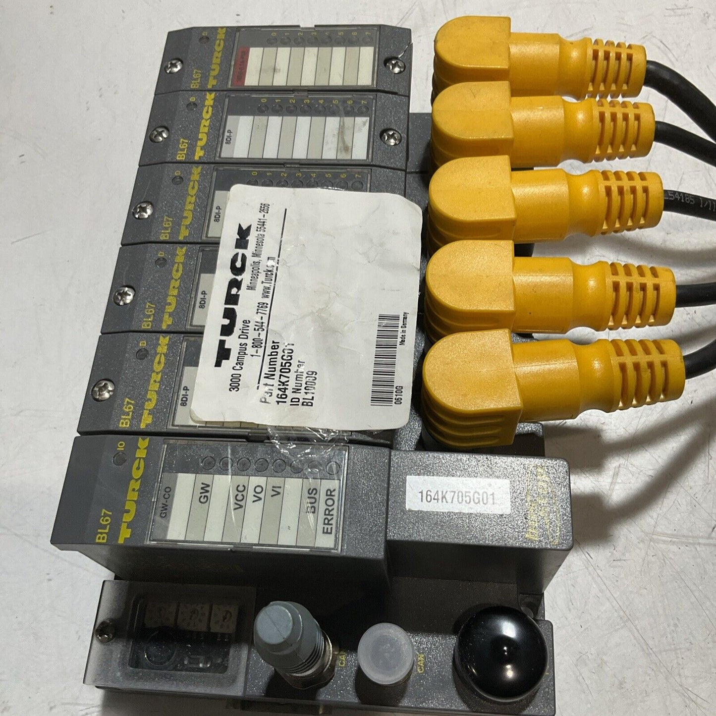 TURCK BL678D1-P 164K705G01 GW-CO 1600-.1A-PNR MODULAR ASSEMBLY U3S