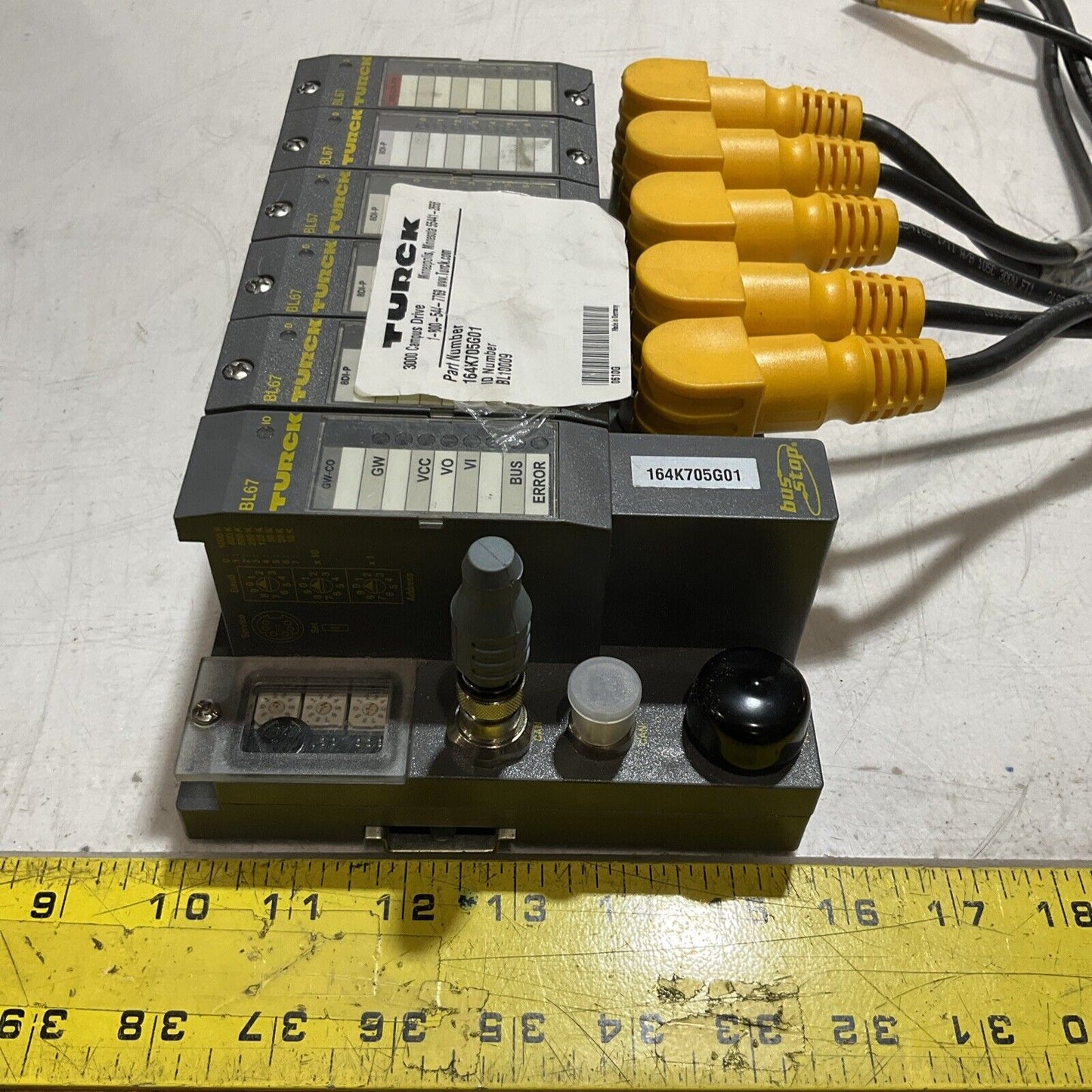 TURCK BL678D1-P 164K705G01 GW-CO 1600-.1A-PNR MODULAR ASSEMBLY U3S