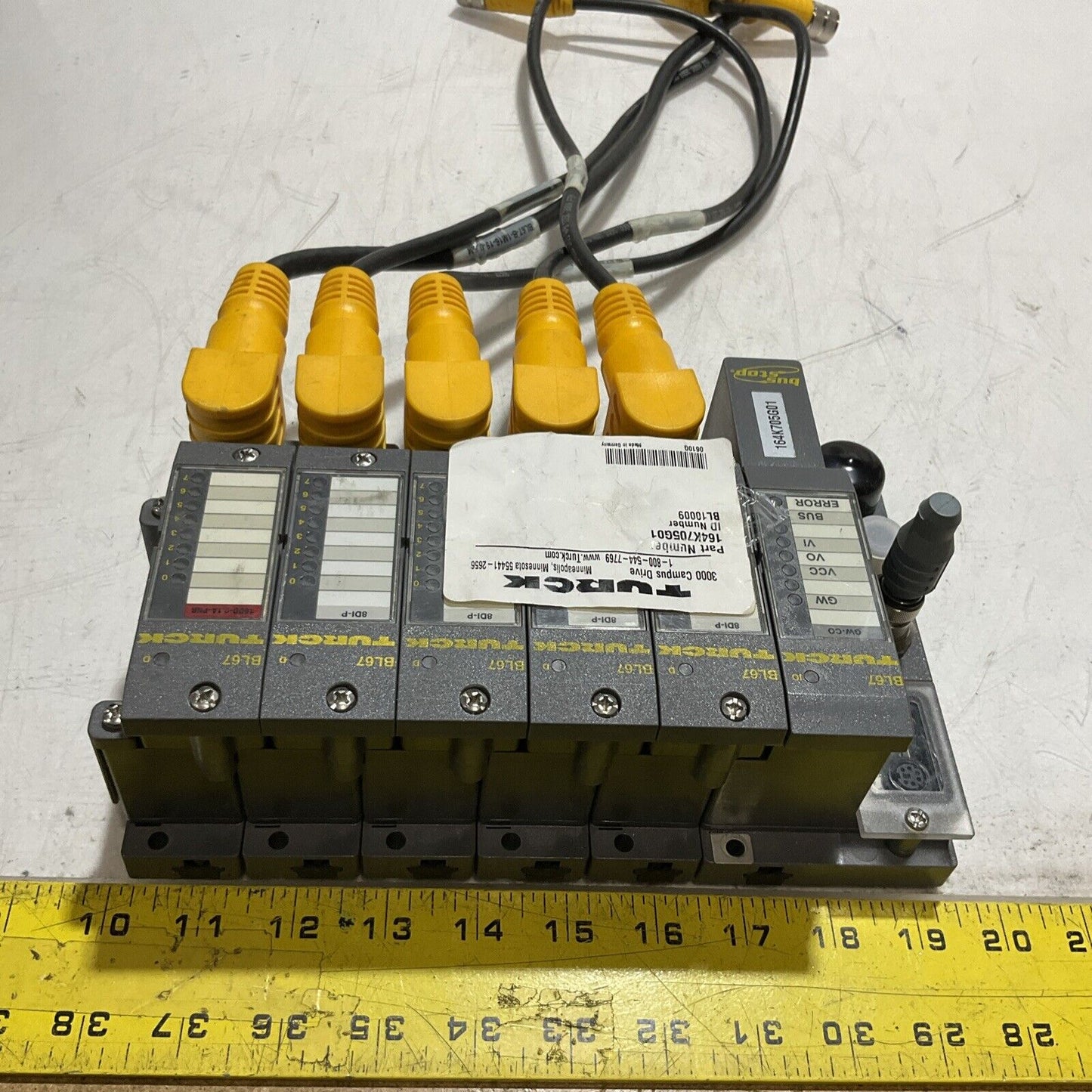 TURCK BL678D1-P 164K705G01 GW-CO 1600-.1A-PNR MODULAR ASSEMBLY U3S