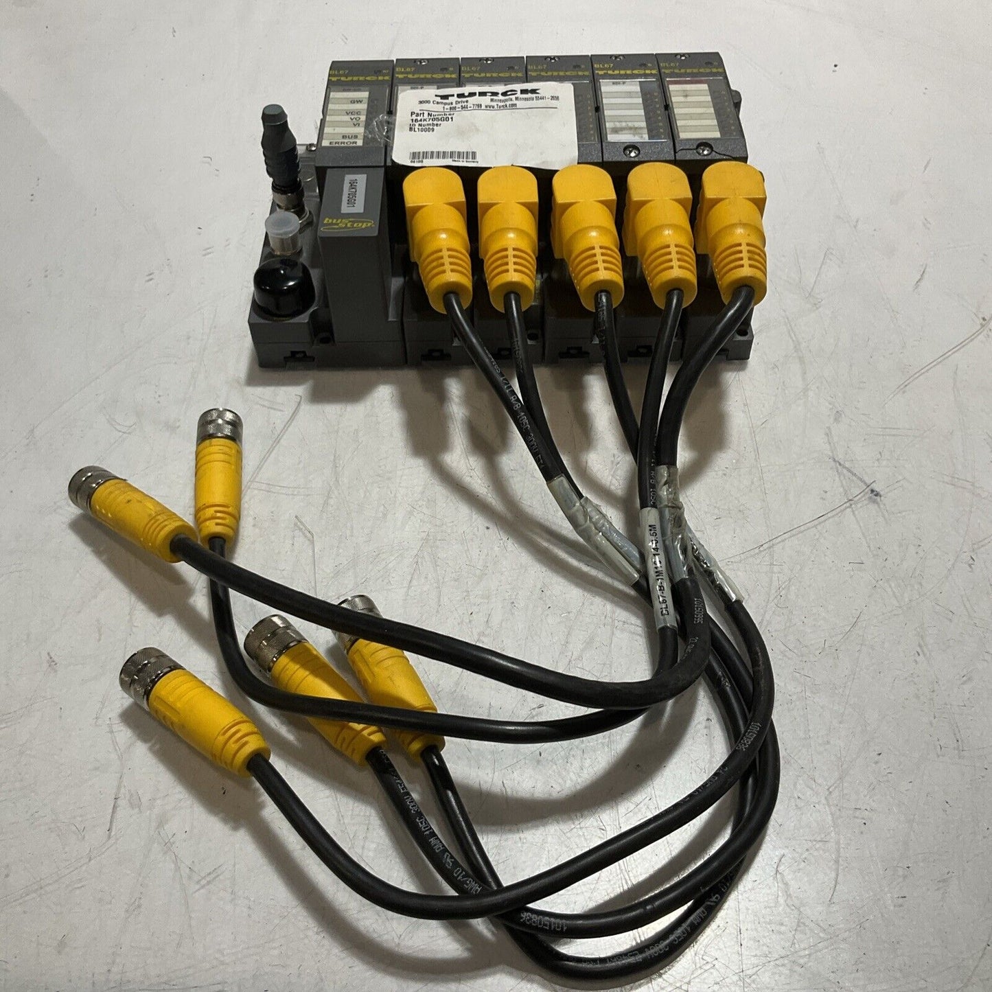TURCK BL678D1-P 164K705G01 GW-CO 1600-.1A-PNR MODULAR ASSEMBLY U3S