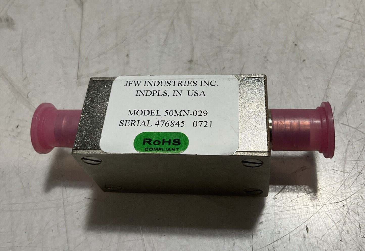 JFW INDUSTRIES 50MN-029 SMA ROTARY ATTENUATOR SIGNAL IN RADIO LOT OF 4 U3S