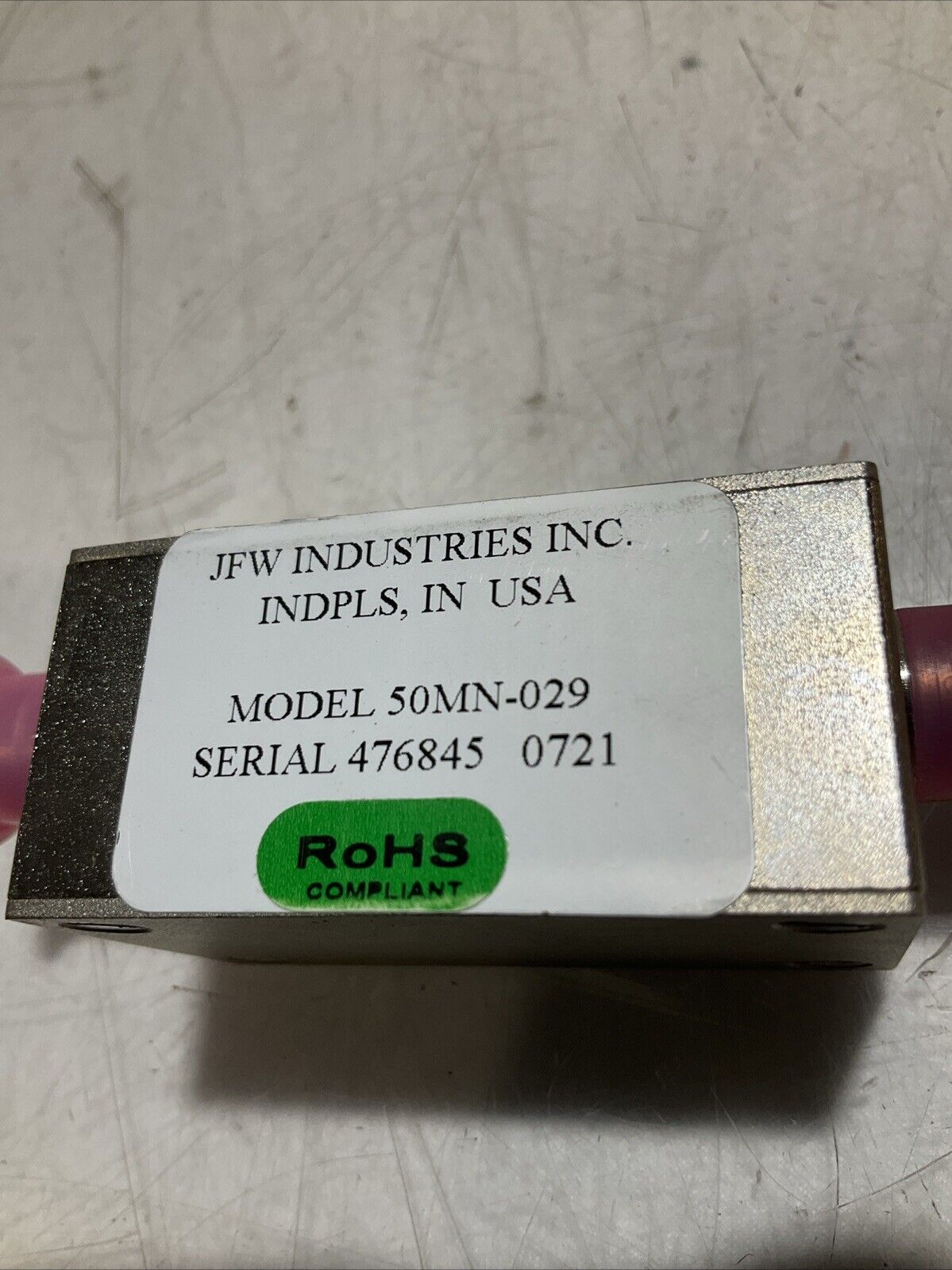 JFW INDUSTRIES 50MN-029 SMA ROTARY ATTENUATOR SIGNAL IN RADIO LOT OF 4 U3S