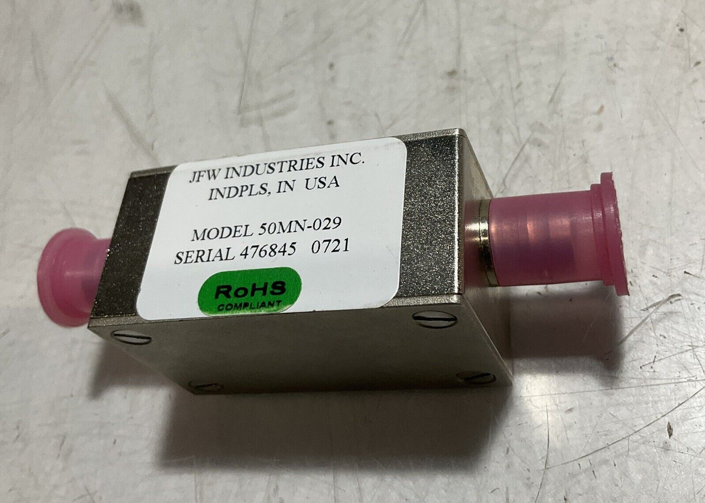 JFW INDUSTRIES 50MN-029 SMA ROTARY ATTENUATOR SIGNAL IN RADIO LOT OF 4 U3S