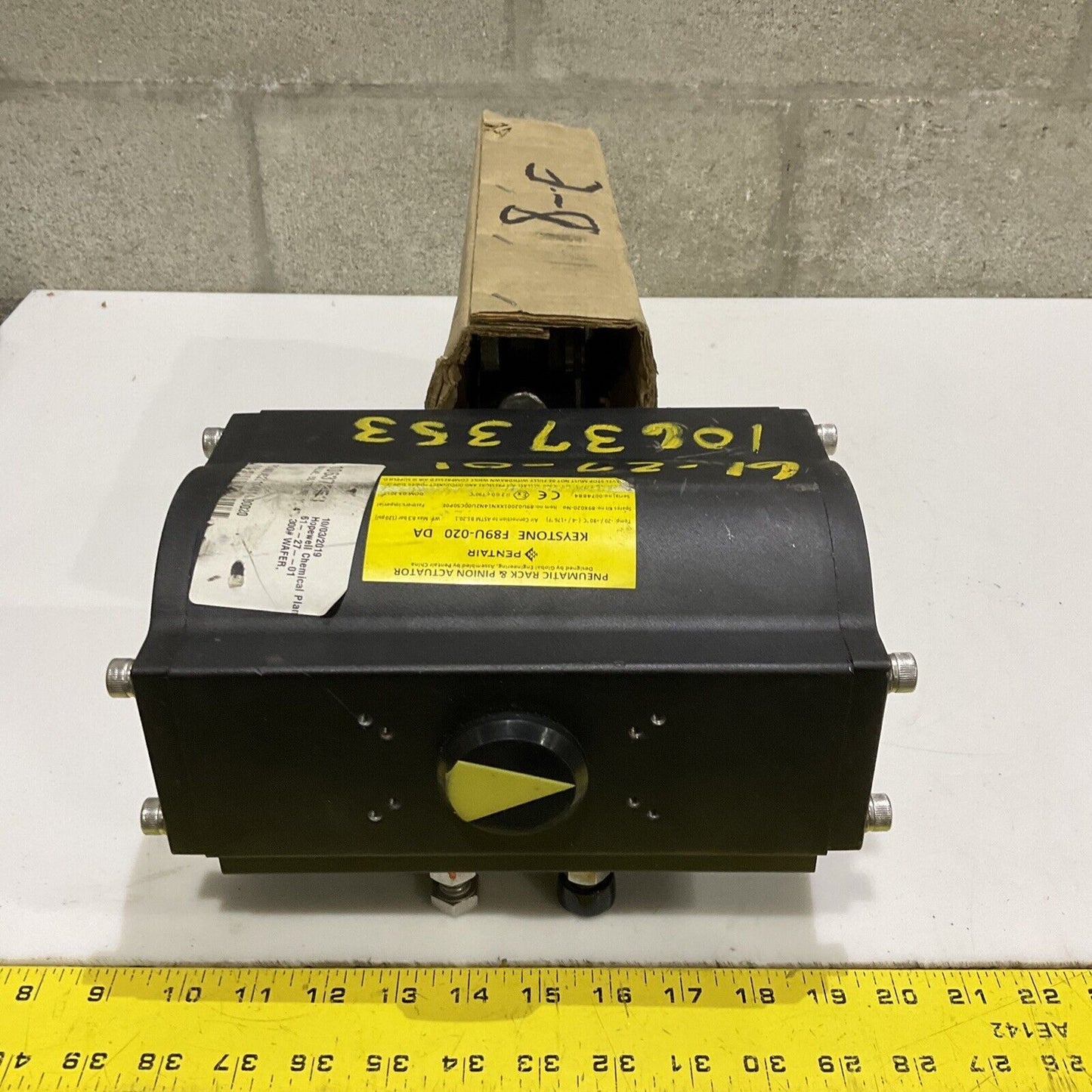 KEYSTONE K-LOK 36-37 4" BUTTERFLY VALVE 1000008573 / F98U-020 ACUTUATOR 678