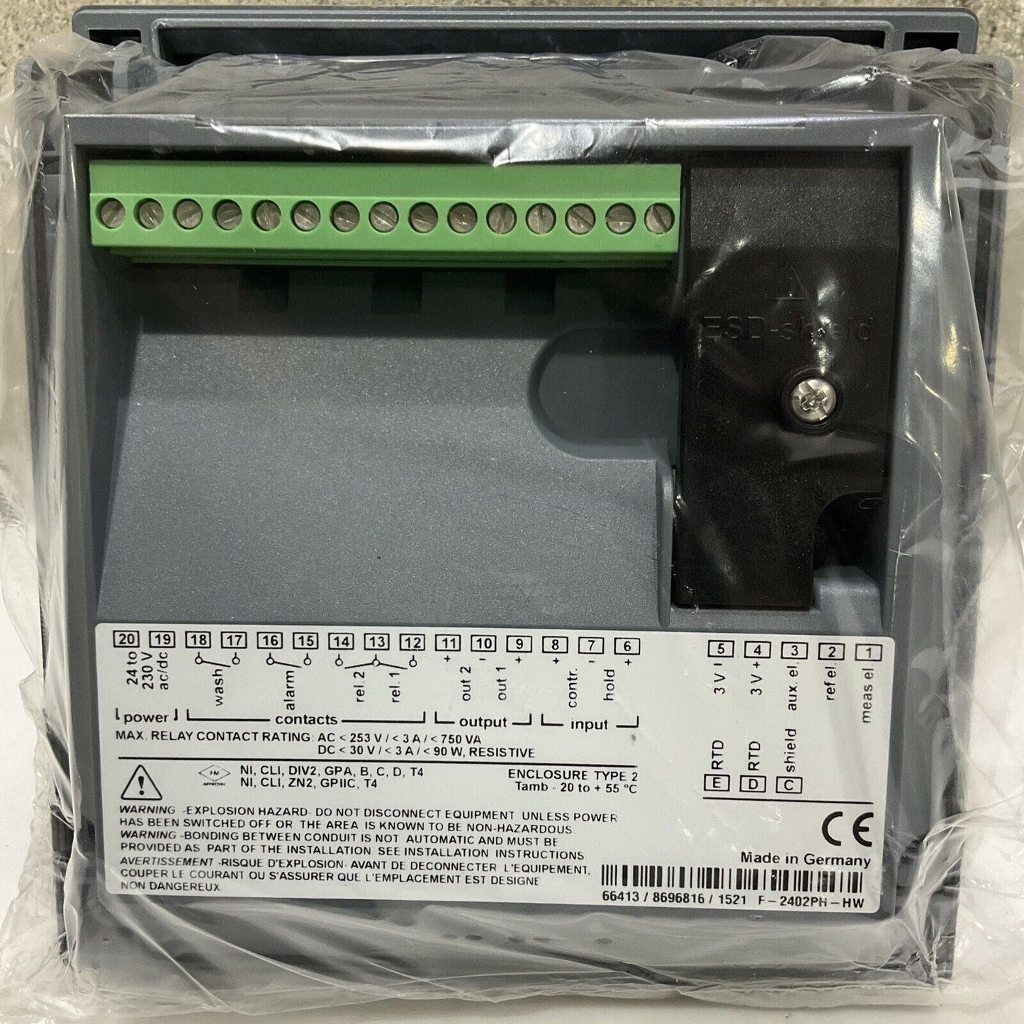 HONEYWELL APT4000PH 8696815 PH ANALYZERS TRANSMITTER 24/230V 45/65HZ 5 VA 555