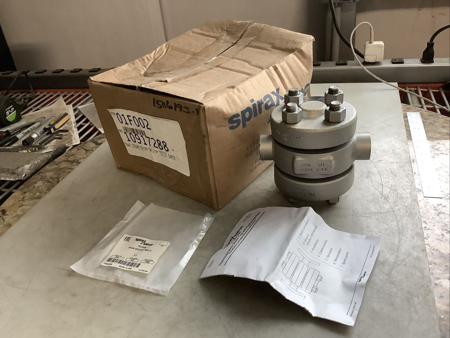 SPIRAX SARCO TD120M THERMODYNAMIC STEAM TRAP 3/4IN DN20 3190PSIG 1022F 678