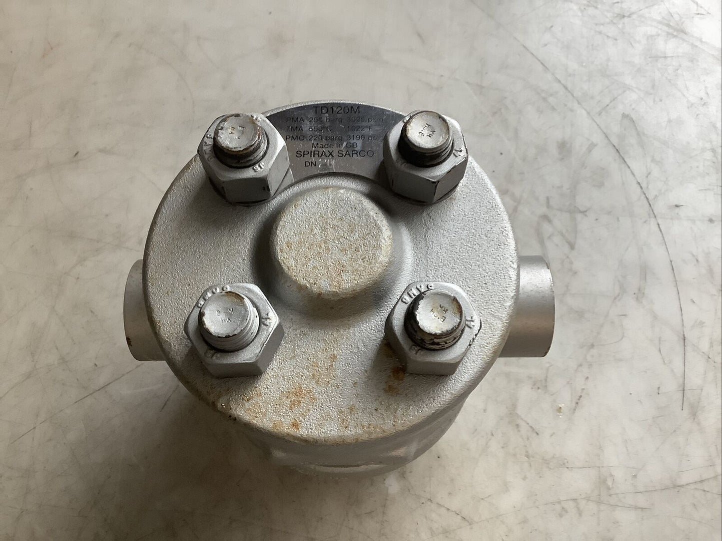 SPIRAX SARCO TD120M THERMODYNAMIC STEAM TRAP 3/4IN DN20 3190PSIG 1022F 678