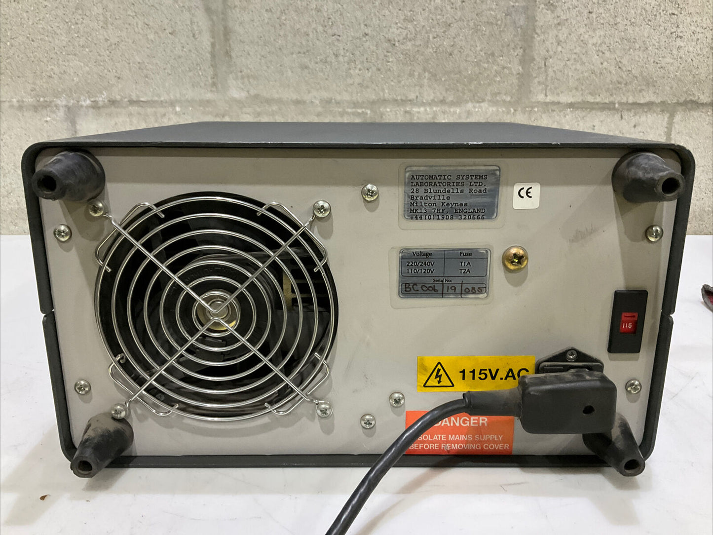AUTOMATIC SYSTEMS LAB AEA B125X METAL BLOCK CALIBRATOR B SERIES 476