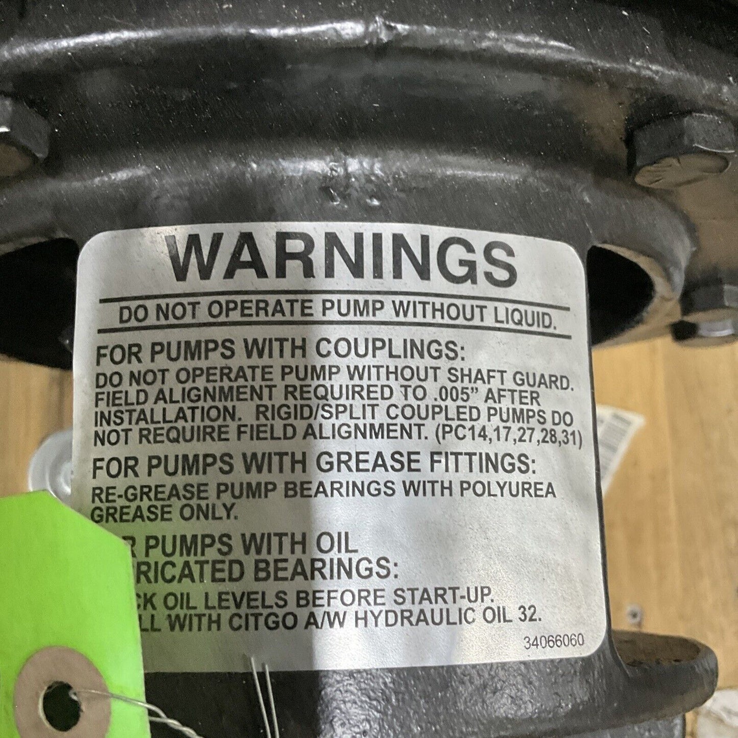 GRUNDFOS 11-15951-133P01 92651469 END SUCTION CENTRIFUGAL PUMP 474