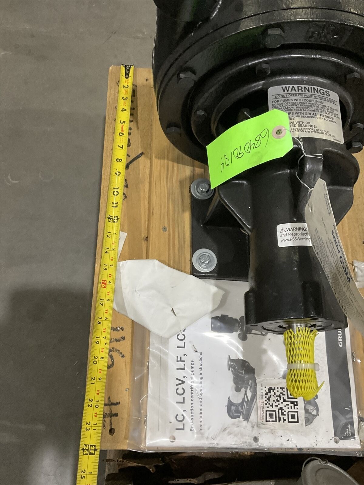GRUNDFOS 11-15951-133P01 92651469 END SUCTION CENTRIFUGAL PUMP 474