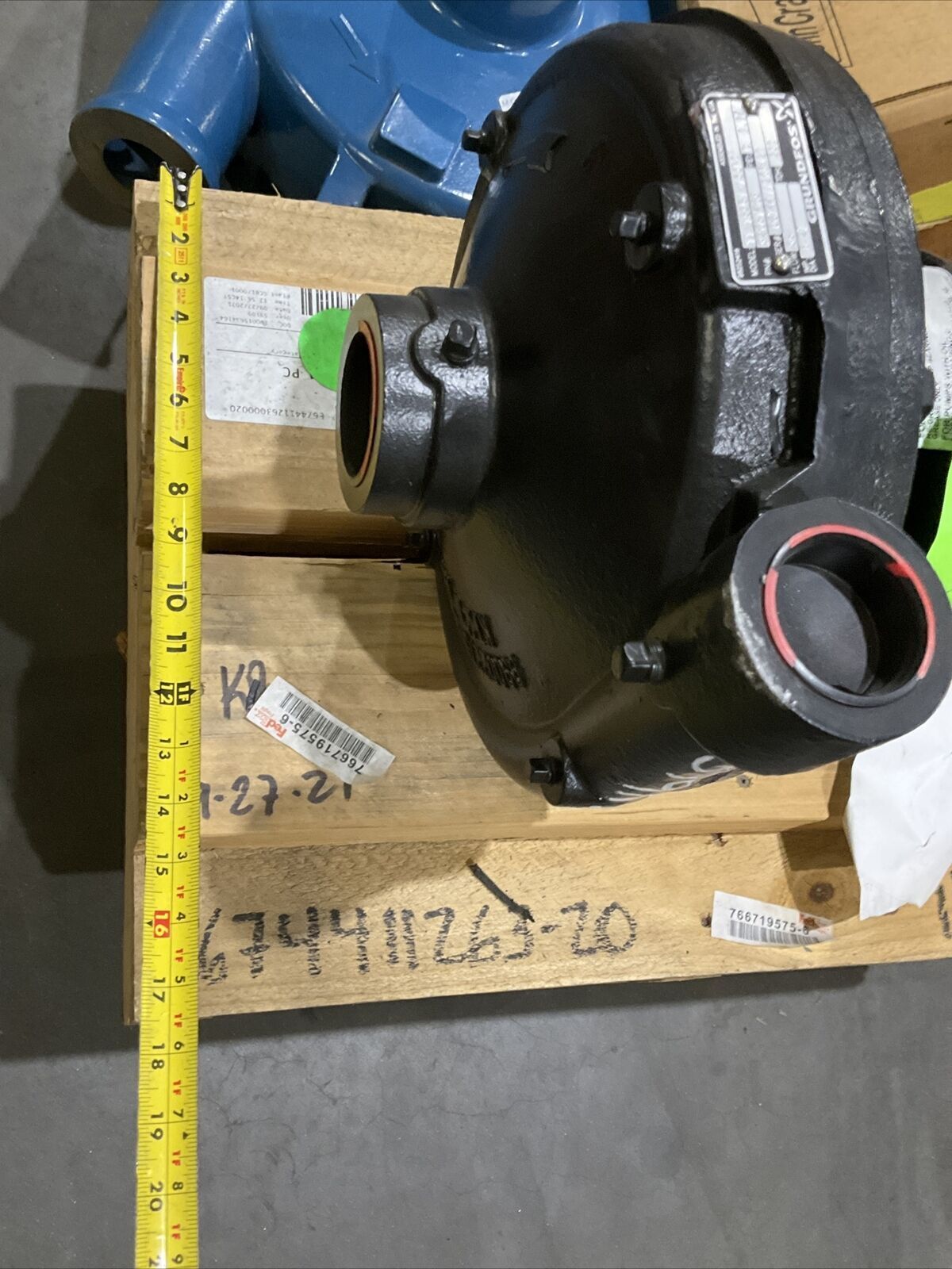 GRUNDFOS 11-15951-133P01 92651469 END SUCTION CENTRIFUGAL PUMP 474