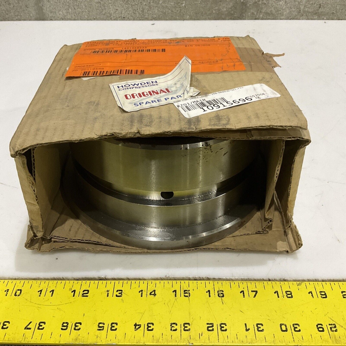 HOWDEN COMPRESSOR 350-000030-321 INLET JOURNAL BEARING 678