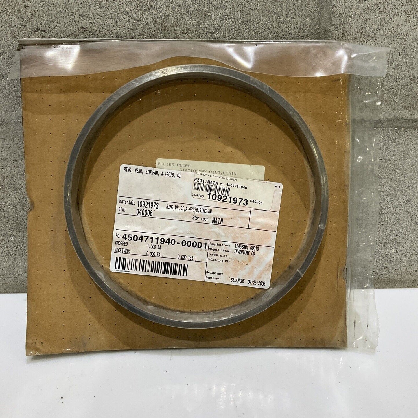 BINGHAM A-42676 WEAR RING 678