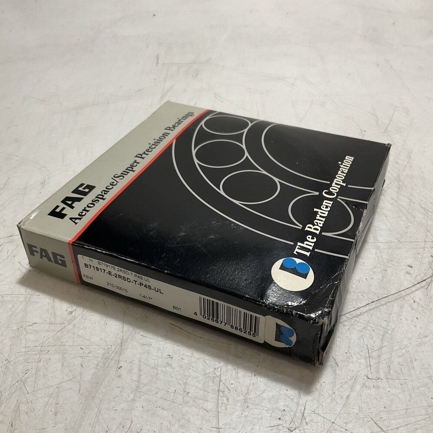 FAG B71917-E-2RSD-T-P4S-UL AEROSPACE/SUPER PRECISION BEARING SINGLE ROW N3M