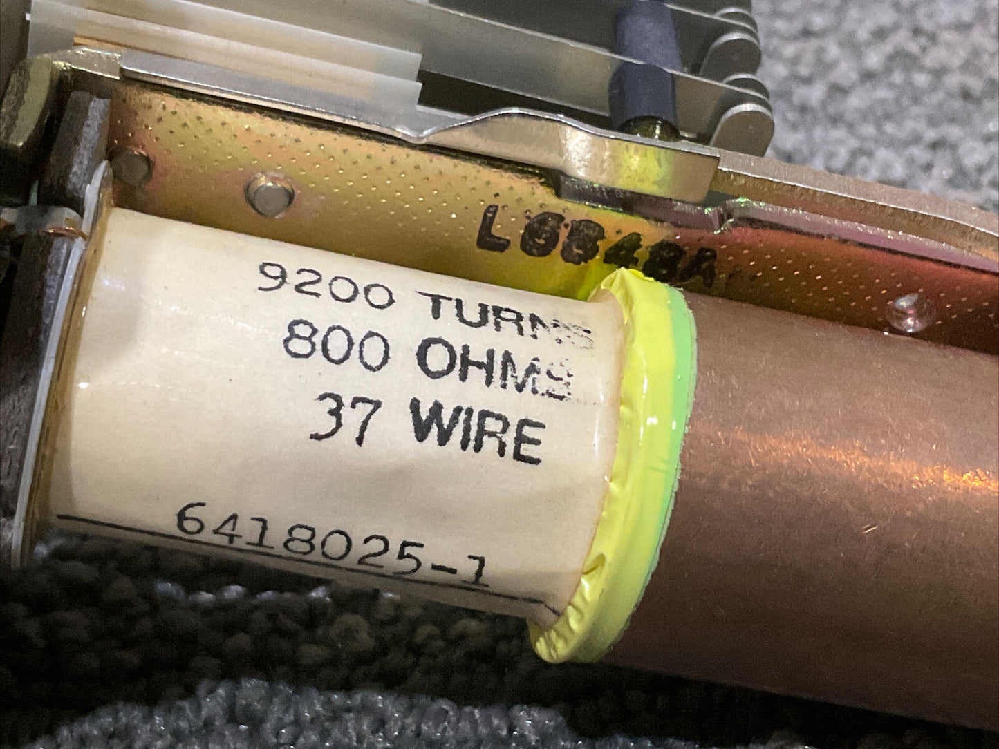 LIBERTY CONTROLS 6418025-1 RELAY 9200 TURNS 800 OHMS 37 WIRE 222