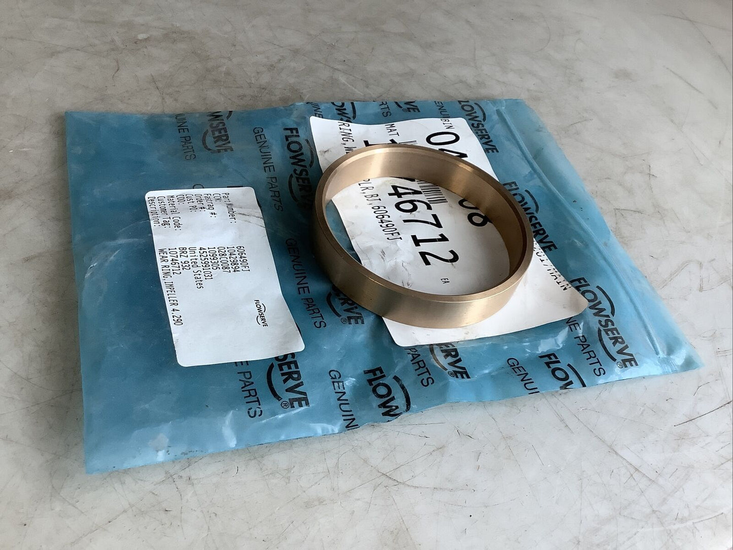 FLOWSERVE 606490FJ IMPELLER WEAR RING 678