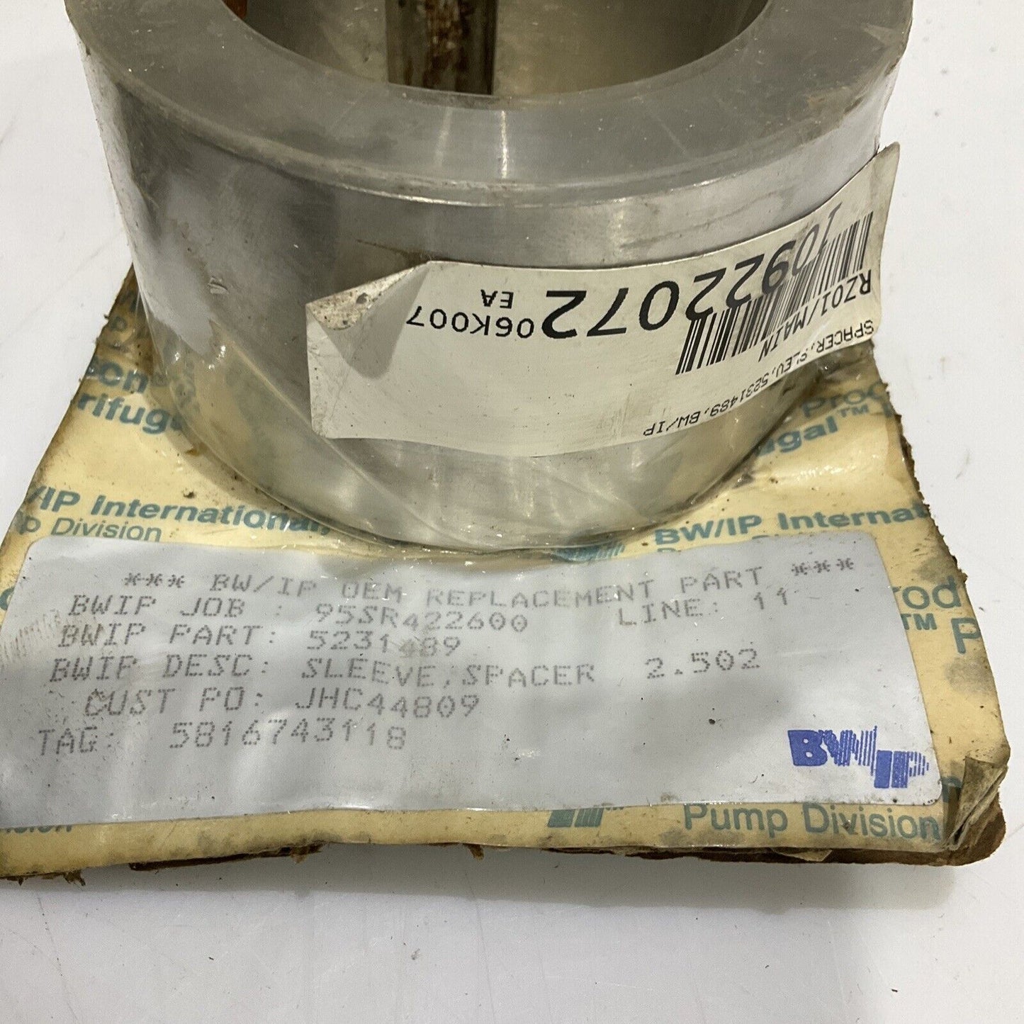 BWIP 5231489 SLEEVE SPACER 678
