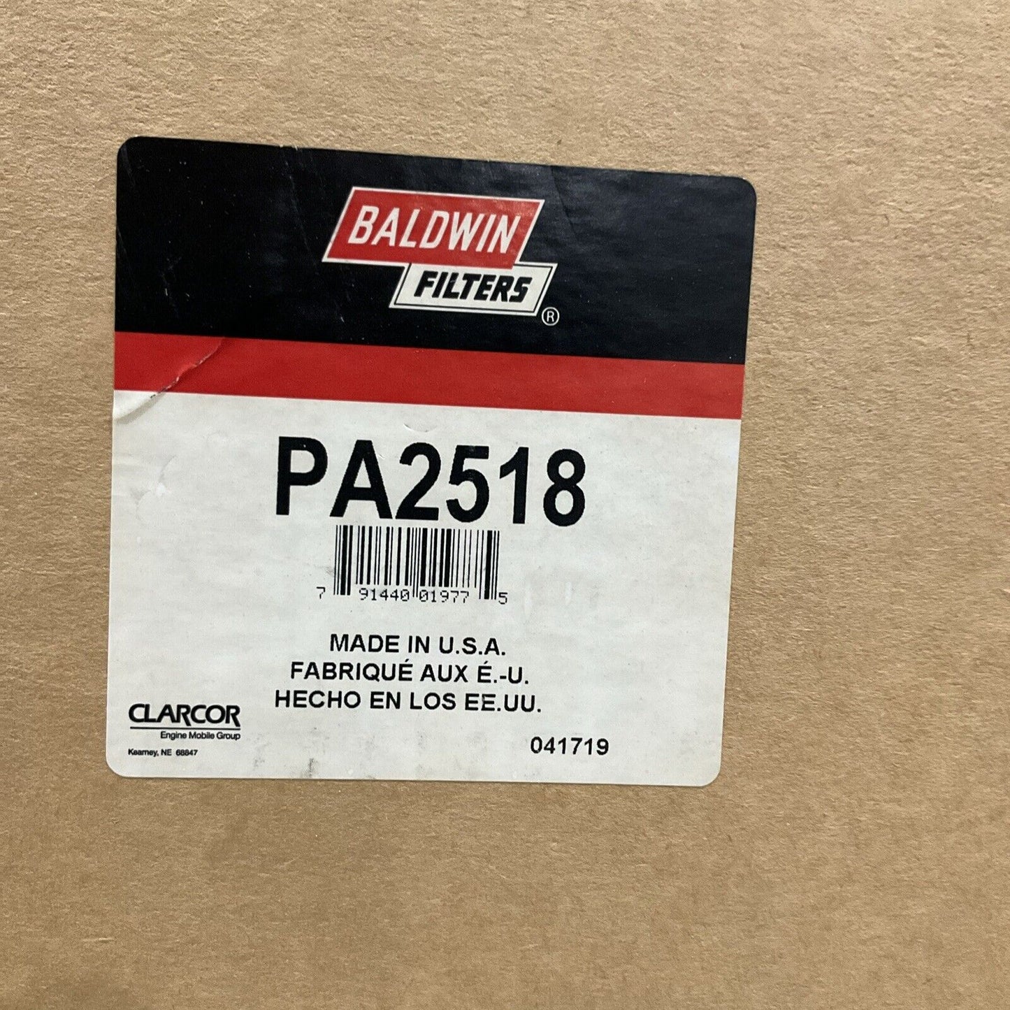 BALDWIN FILTERS PA2518 OUTER AIR ELEMENT FILTER K9S