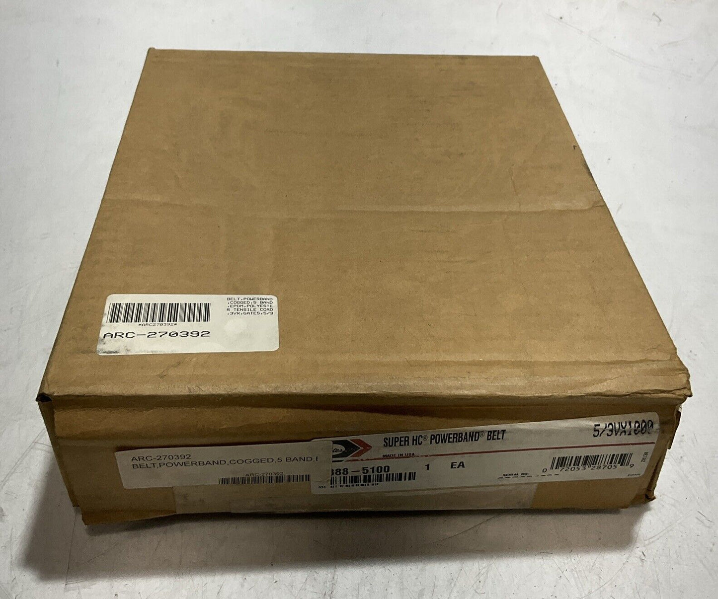 GATES 5/3VX1000 SUPER HC POWER BRAND BELT K9S