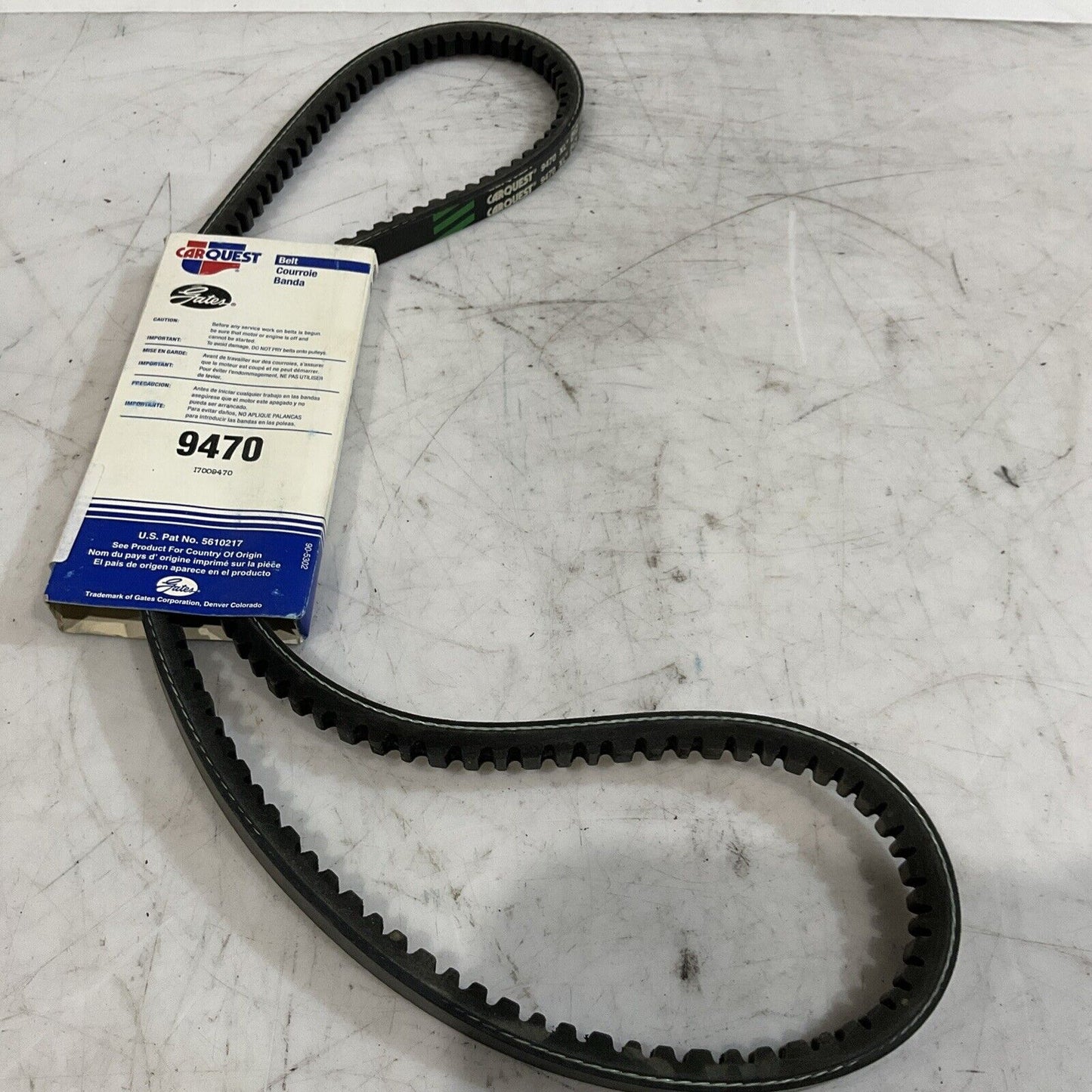 GATES XL9470 ARC231413 9070 BELT V1 BAND 47LG O.47T OP WD LOT OF 5 K9S