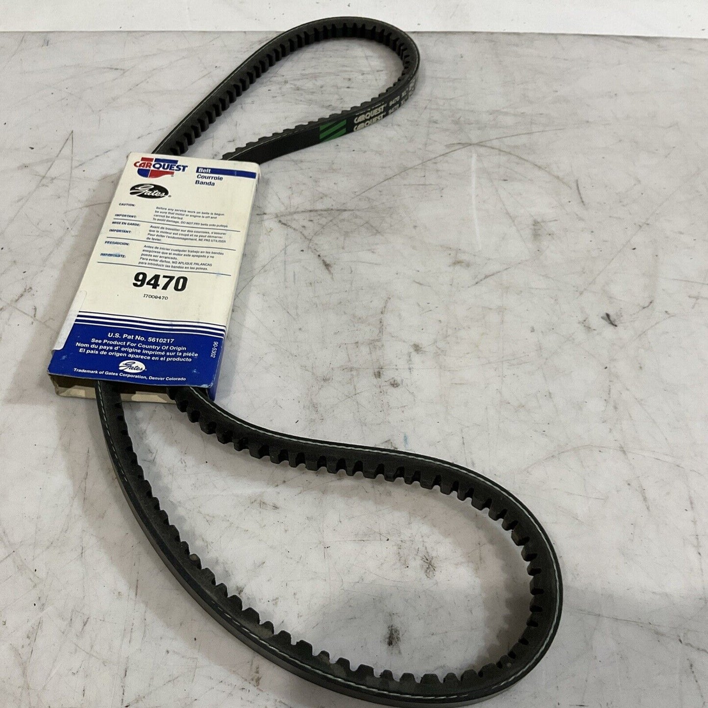 GATES XL9470 ARC231413 9070 BELT V1 BAND 47LG O.47T OP WD LOT OF 5 K9S