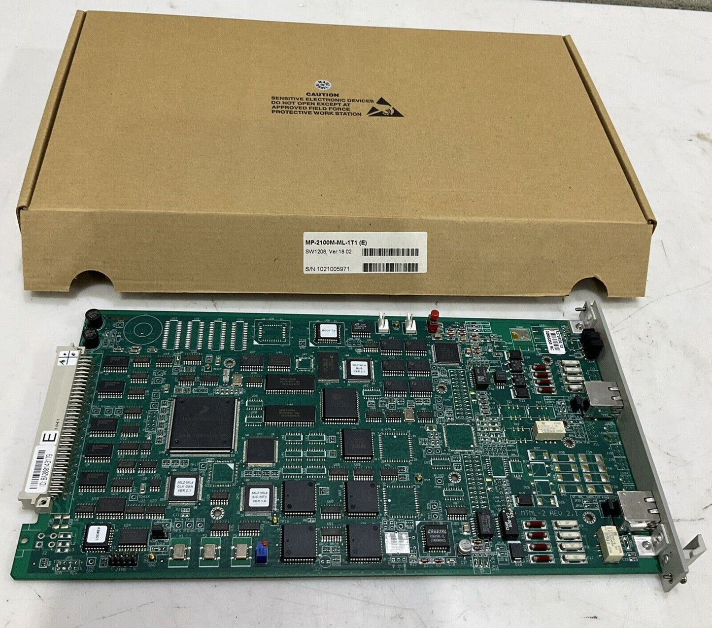 RAD MP-2100M-ML-1T1 (E) MEGAPLEX DUAL 1T1 MAIN LINK MODULE CIRCUIT BOARD T6Y