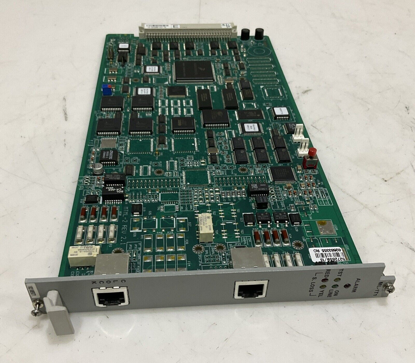 RAD MP-2100M-ML-1T1 (E) MEGAPLEX DUAL 1T1 MAIN LINK MODULE CIRCUIT BOARD T6Y