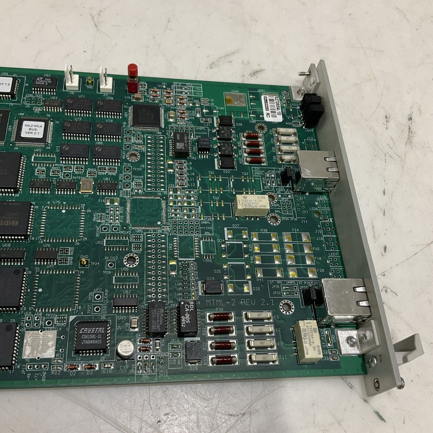 RAD MP-2100M-ML-1T1 (E) MEGAPLEX DUAL 1T1 MAIN LINK MODULE CIRCUIT BOARD T6Y