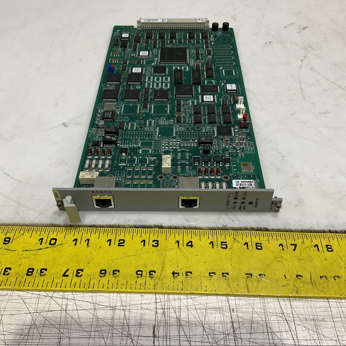 RAD MP-2100M-ML-1T1 (E) MEGAPLEX DUAL 1T1 MAIN LINK MODULE CIRCUIT BOARD T6Y