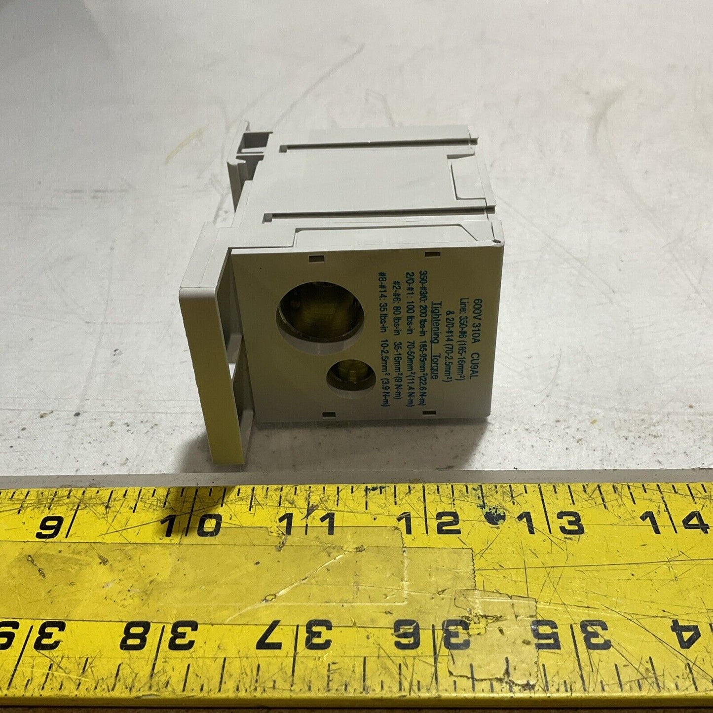 FERRAZ SHAWMUT FSPDB3A CU9AL POWER DISTRIBUTION BLOCK 1 POLE 600V 310A U3S