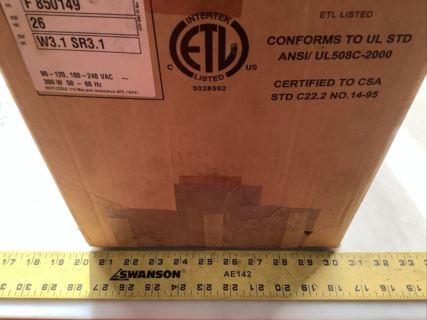 ATLAS COPCO PF3107-C-DN-HW TENSOR S4/S7 NUTRUNNER CONTROLLER