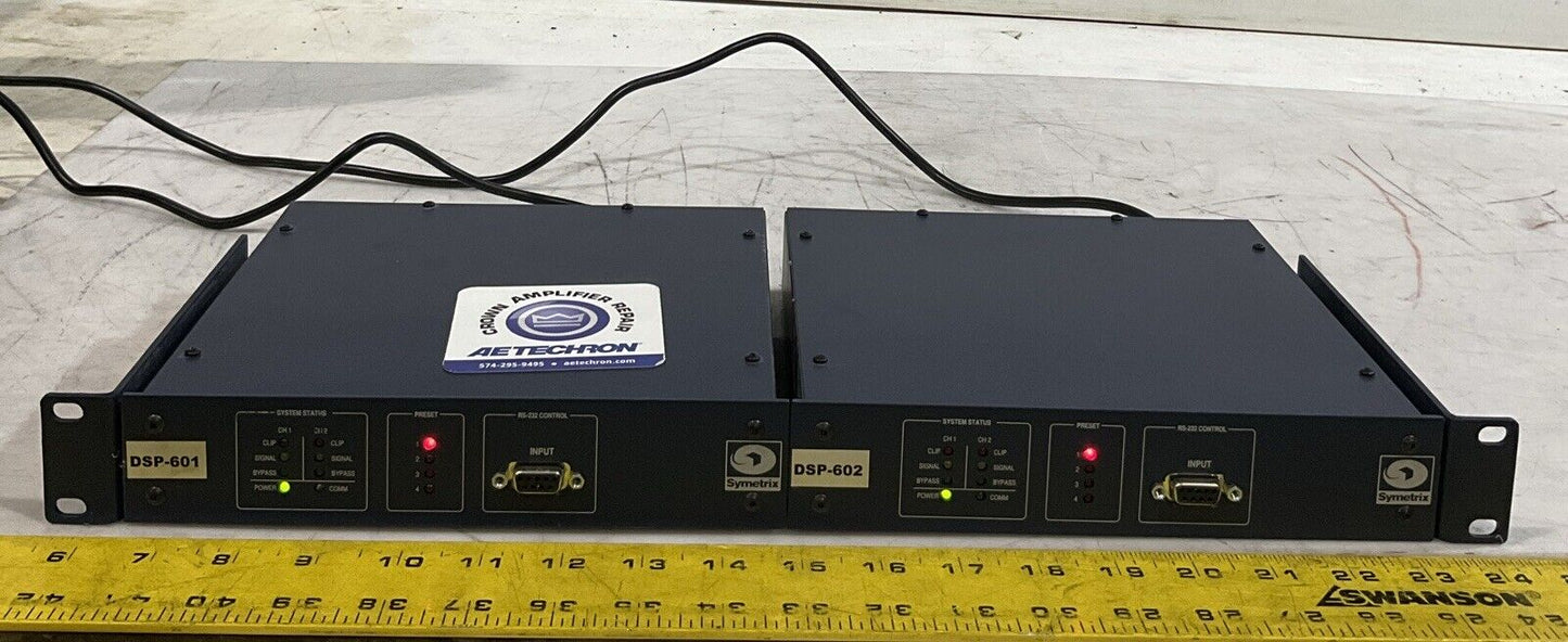 SYMETRIX 322 DSP ENGINE CROWN AMPLIFIER REPAIR POWER SUPPLY DSP-601-602 T9A